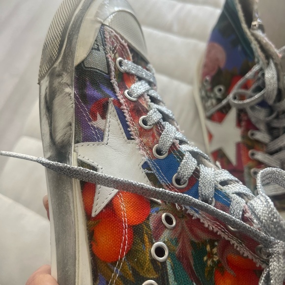 Golden Goose Francy Penstar Donna in canvas con stampa Hawaii multicolor - Picture 3 of 11